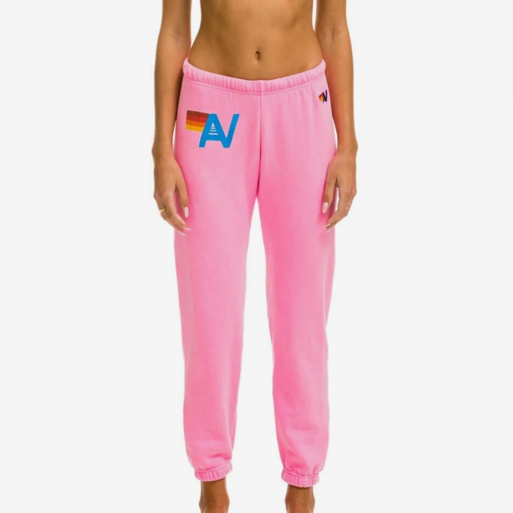 NWT AVIATOR NATION PINK SWEATPANTS
